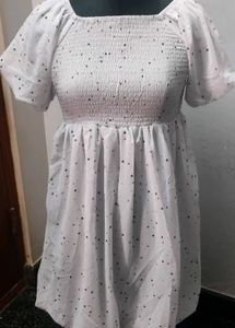 Polka Dot Puff Sleeve Dress