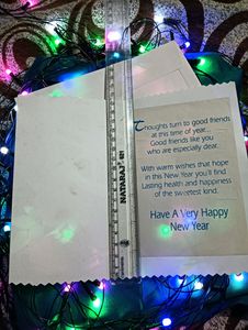 NEW YEAR GREETING CARD With Cover #newyear Happy New Year