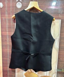 Men's Black Formal Waistcoat