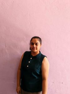 collar crepe top