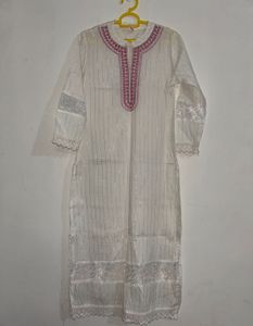 Elegant Kurta sets Embroidery white