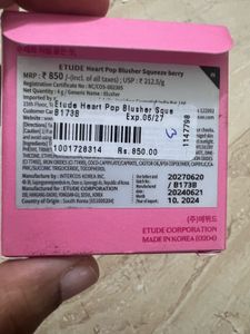new ETUDE Heart Pop Blusher