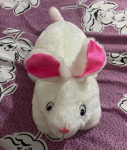 Cute White Plush Bunny Toy