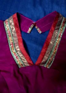 Navratri Women's Embroidered Silk Blouse