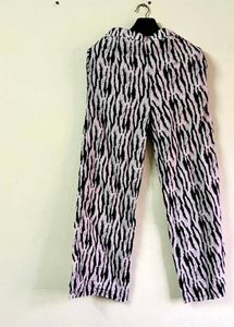 Stylish Zebra Print 2 piece Co-ord Set