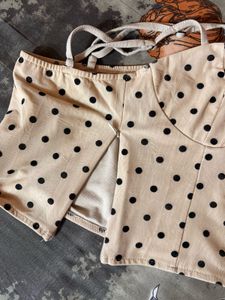 Polka Dot Corset Top