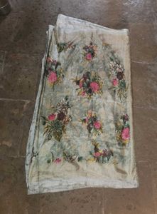 Pastel Floral Print Saree