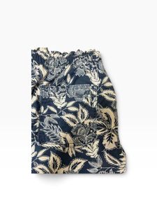 American Eagle Blue &amp; White Tropical Floral Shorts