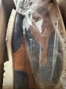 Unavera Rosch Wingtip Brogue Shoes Blue