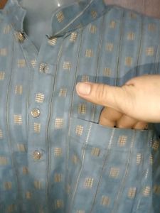 brand new 44 size Stylish Gray Kurta for Men