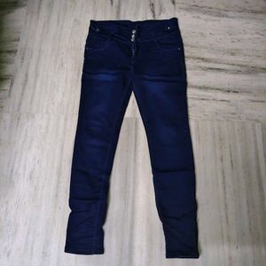 Dark Wash High-Waisted Jeans