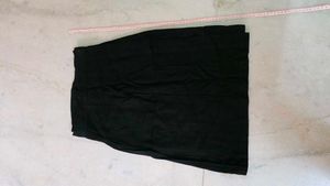 Chic Black Wrap Skirt