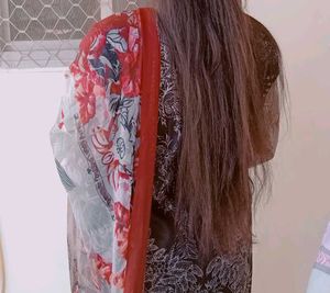 pakistani style kurta set with dupatta