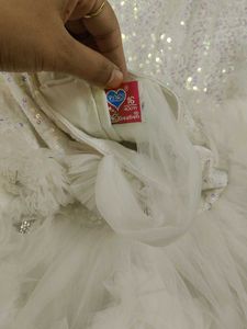 White Ruffled Dress
