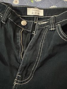 Terranova Black Jeans with Contrast Stitching