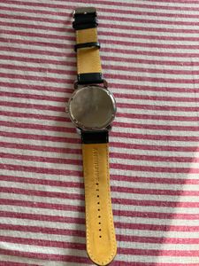 Titan Navy Leather Strap Watch