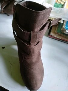 Stylish Brown Suede Ankle Boots