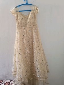 Elegant Embroidered Overlay Dress
