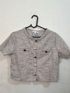 Chic Tweed Cropped cardigan Top