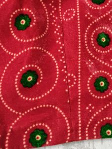 Mehroon Bandhani Print Blouse