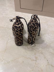 Leopard Print Wedge Heels