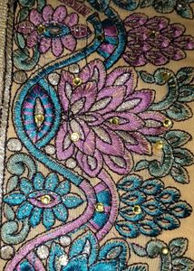 Embroidered dress material