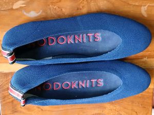 Korean NODOKnits Navy Blue ballerinas