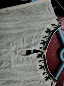 Embroidered White Kurta