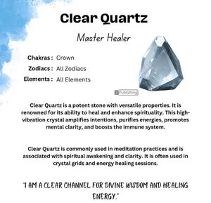 Clear Quartz Crystal Heart Pendant