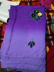 Beautiful Ombre Purple Saree