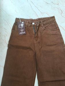 make offer Brown Wide Leg Jeans
