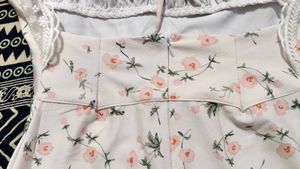 Floral Print Square Neck Dress