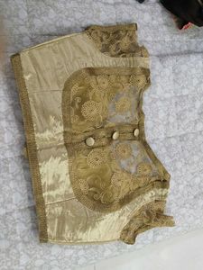Elegant Gold Embroidered Blouse