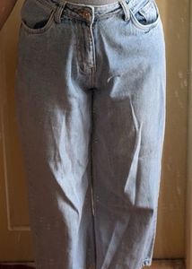 Light Wash Wide Leg Jeans