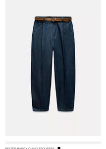 New One  BAGGY CHINO TROUSERS