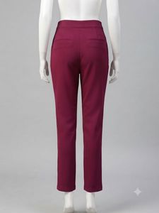 Chic Zara Maroon Trousers