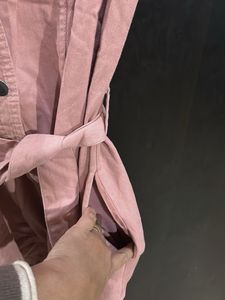 Pink Corduroy Shirt Dress