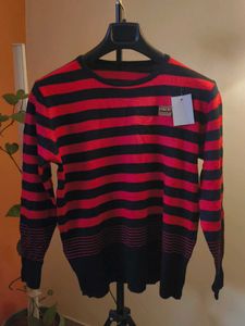 Made in China Striped Knit Pullover