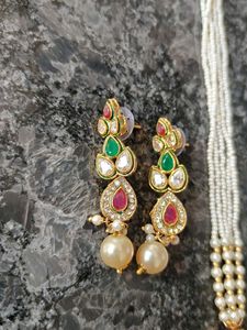 necklace with earrings