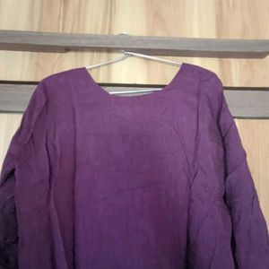 Embellished Purple Kurta