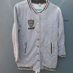 🩶🩶Grey Varsity Jacket