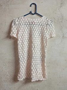 Sheer Lace Button-Up Top Shirt 🎽