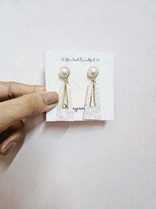 Combo Of 2 Geometric Dangling Earrings