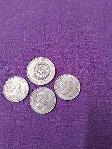 INDEPENDENCE ANIVERSARY &amp; INDIRA GANDHI COINS
