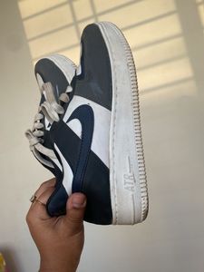 Stylish Navy &amp; White Sneakers