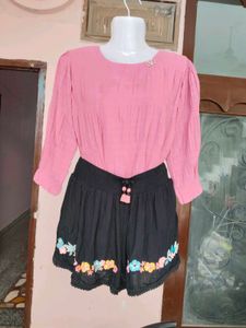 Embroidered ShortsMarks & Spencer Black