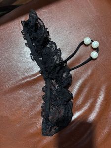net beaded thong