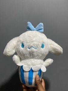 Cinnamoroll Plushie with Blue Bow