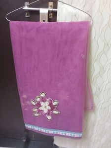 Women Net Saree With Blouse And Peticot