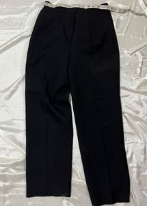 Classic Black Pinstripe Trousers